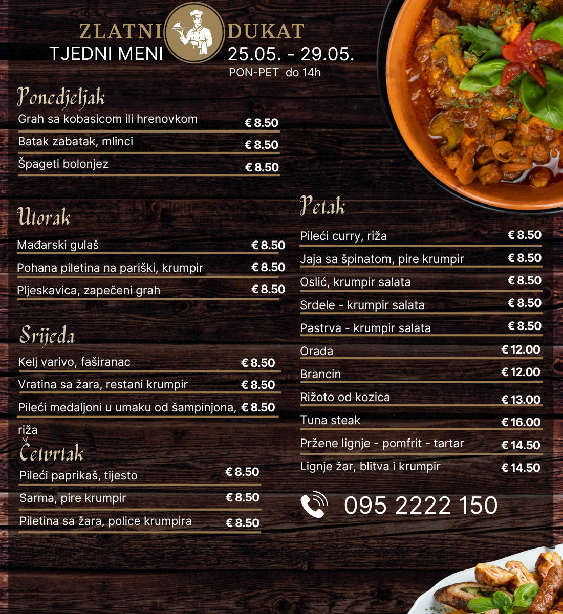 Zlatni Dukat tjedni Menu2petak