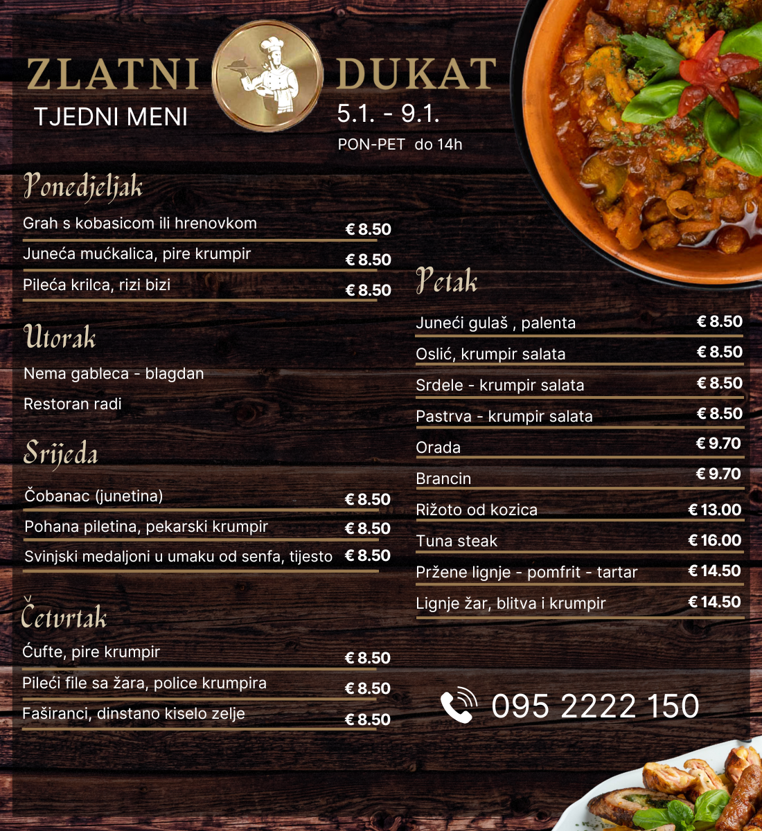 ZlatniDukat tjedni meni 5.1.2026